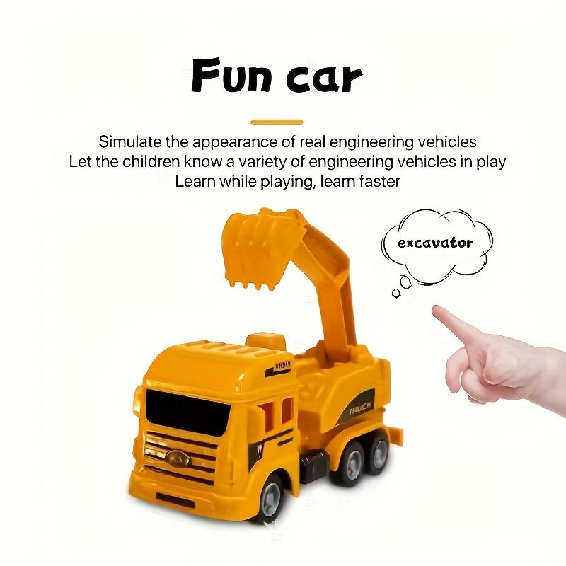 Set de Vehículos de Construcción Incluyendo Excavadora Camión Hormigonera y Grúa Regalos Perfectos para Niños de Ciudad Juguetes Automotrices para Niños