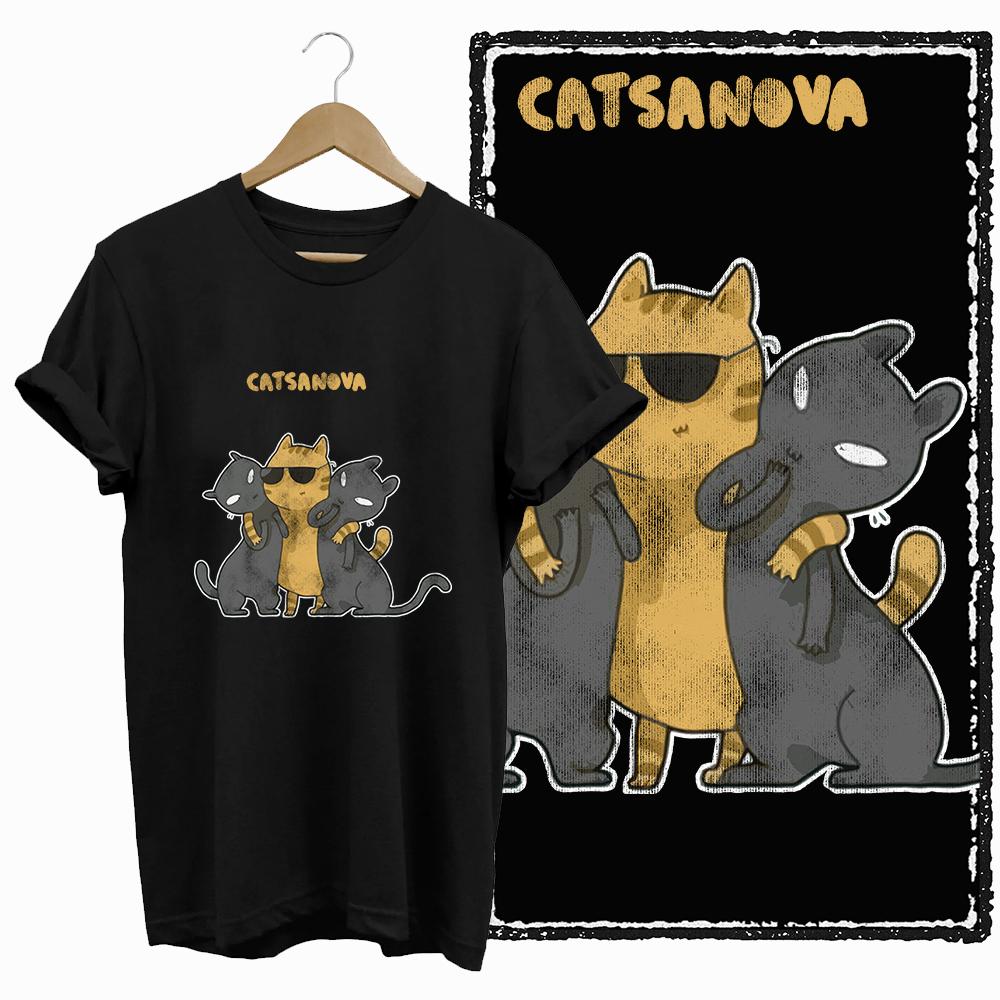 COOLMIND CAT Print  BLACK Short Seleve 100% Cotton Exclusive Graphic Women T Shirt Big Size O-neck Cotton Cat Lover Women Tshirt