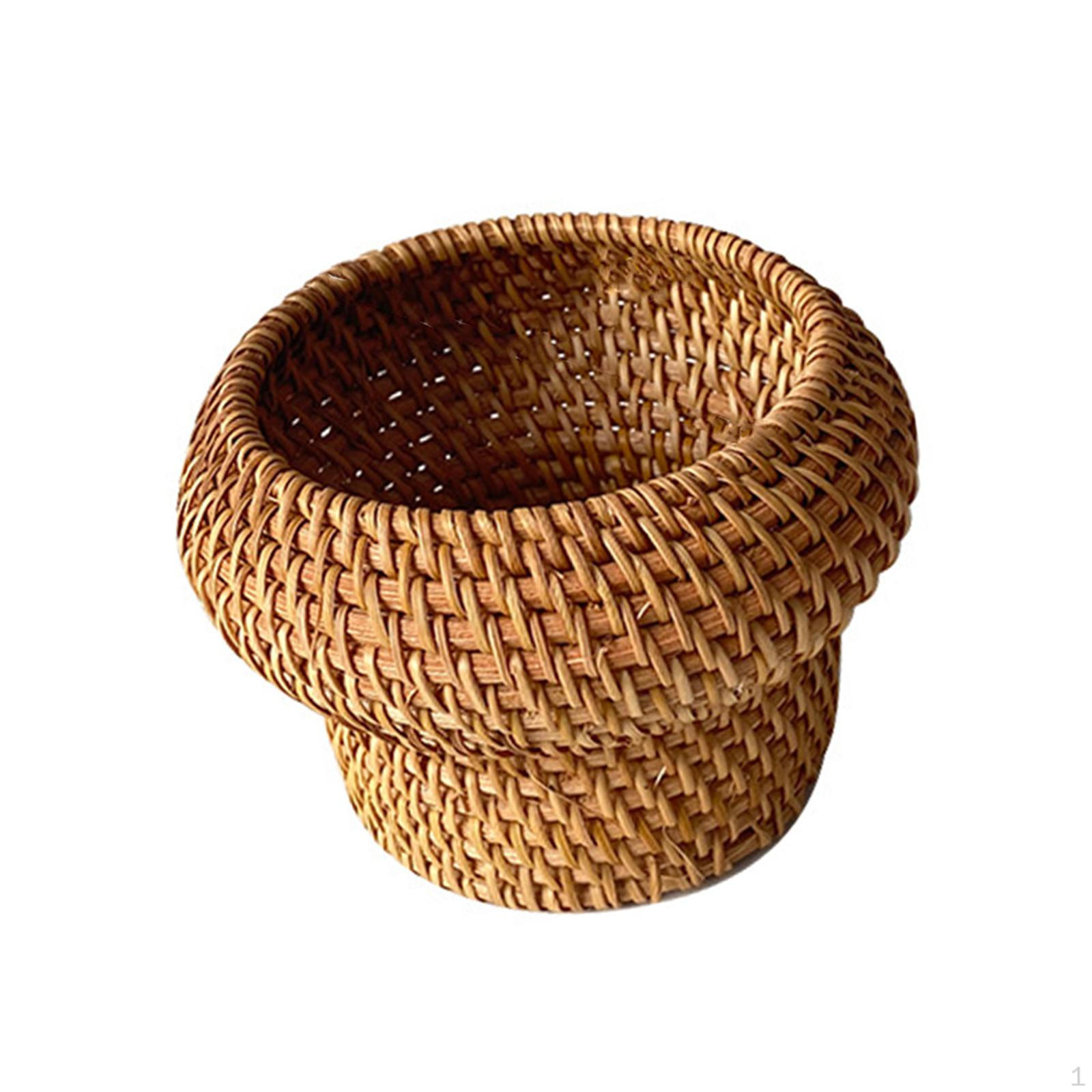 

Handcrafted Wicker Bowl for Organizing Food and Treats Style A