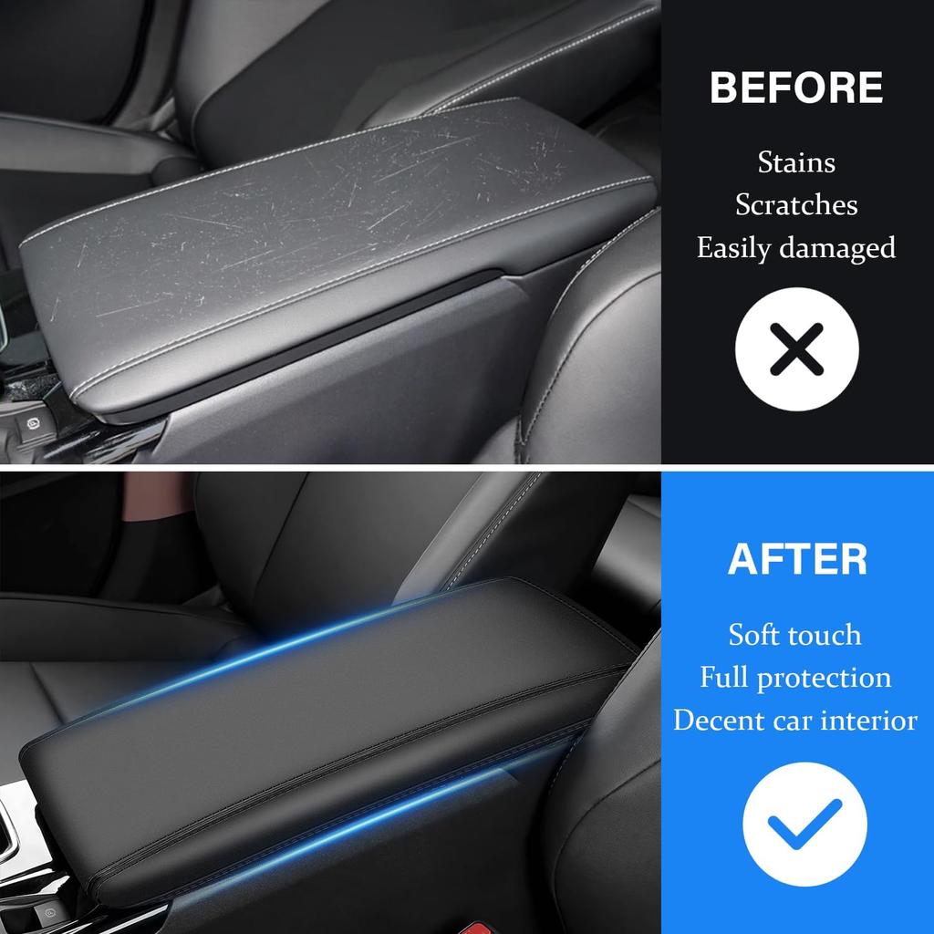 Center Console Armrest Cover For Toyota Camry Accessories 2025 2026 Interior Camry (LE/SE/XLE/SXE) Leather Arm Rest Seat Middle Console Box Lid