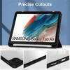 Acylic Transparent Back Tablet Cover for Samsung Galaxy Tab A9 8.7 Inch 2023 Shockproof Case S9 Plus 11" Pencil Holder Funda