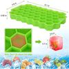 Silicone Honeycomb Shape Ice Cube Tray Silicone Ice Cube Maker Mold with Lids for Ice Cream Party Whiskey Cocktail Cold Drink