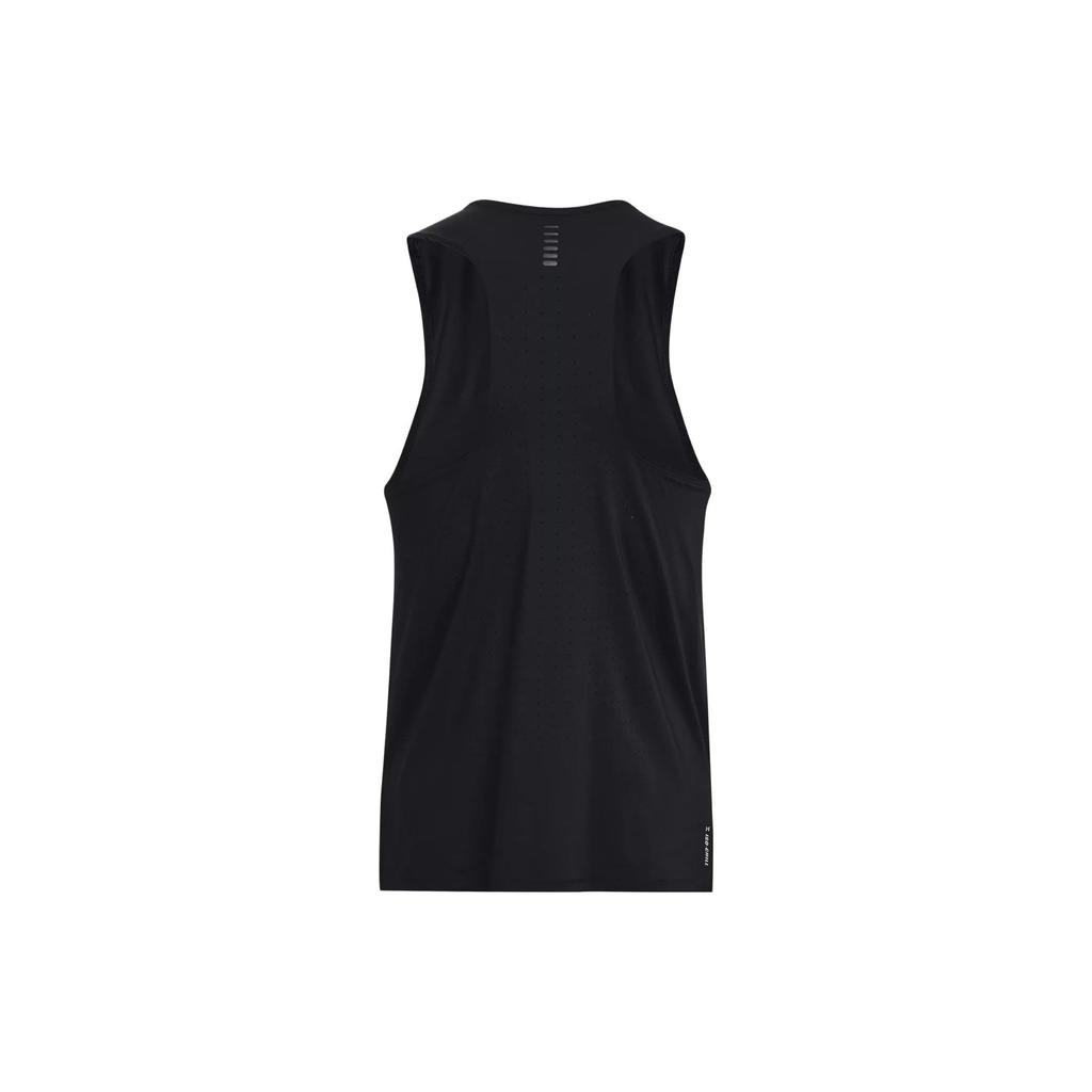 Under Armour Solid Crew Neck Sleeveless Sports Vest Men Tops Black 1376519-001