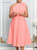 Plus Size Women's One-Shoulder Ruffle High-Waisted Evening Gown Dress