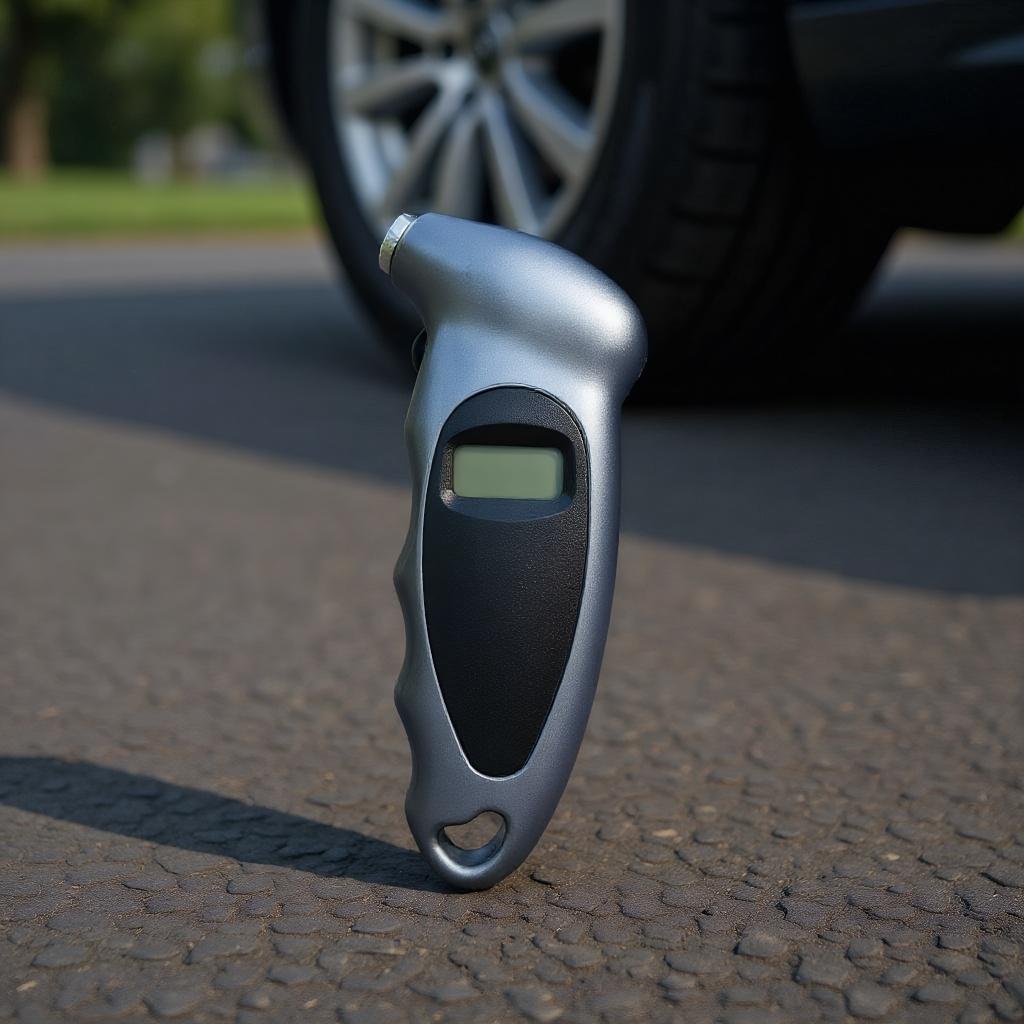

Digital LCD Display Car Tire Pressure Gauge - Auto and Motorbike Tire Safety Tester чорний
