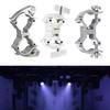 Double Lock Aluminum Stage Light Hook Clamp Featuring Tool Easy Installation & High Load Capacity for 25-30mm Tubes