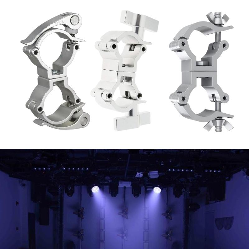 Double Lock Aluminum Stage Light Hook Clamp Featuring Tool Easy Installation & High Load Capacity for 25-30mm Tubes