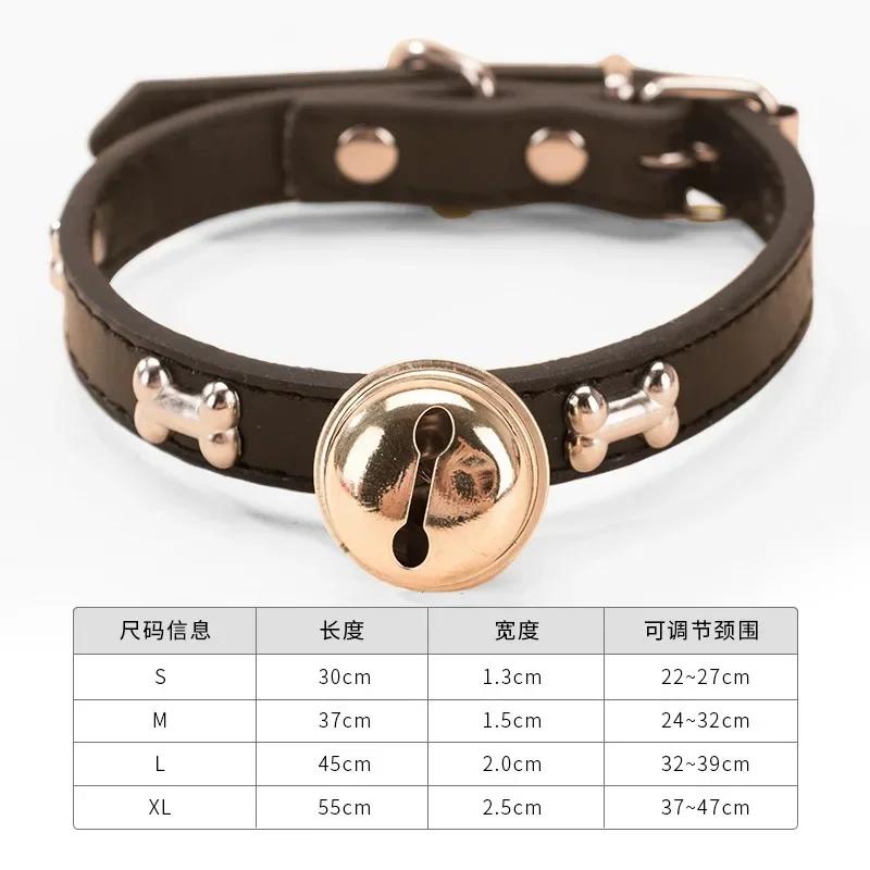 Pet Collar Bell Paw Print Bone Alloy Bell Small Dog Teddy Puppy Collar Dog Cat Supplies