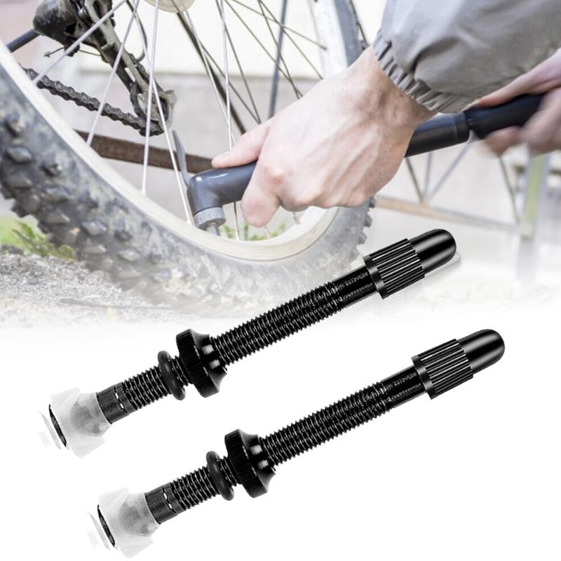 Leak Proof Vacuum Tire Valves for Bikes Durability Pressure Resistance In All Terrains Enthusiasts And Professional 2pcs