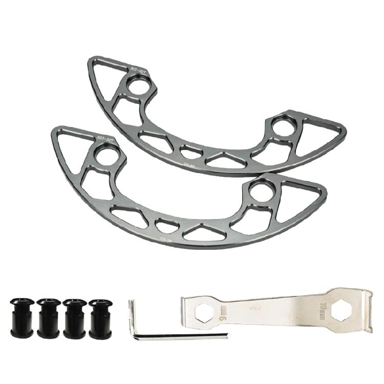 Mountain Bike Chain Rings Guard Bicycles Chainwheel Guard Cover Aluminum Alloy Chainring Protector Cover And Bolts