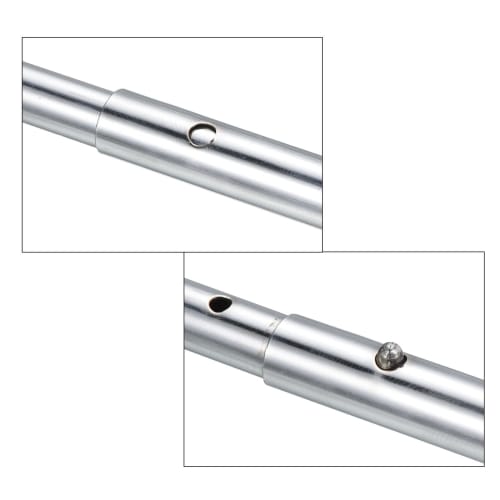 PATIKIL 10x8mm Kayak Paddle Snaps, 8pcs Pole Push Buttons, Spring Clips, Steel Hollow Buttons, Locking Tubes, Single Pins for Camping Awnings and Tent