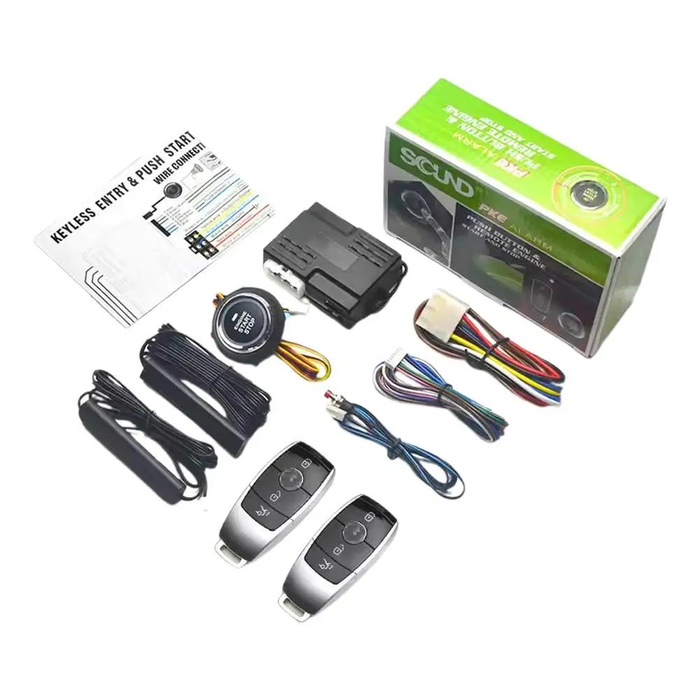 System bezkluczykowy Auto Start Stop Kluczyk Smart Key Zdalny Start przyciskiem Zestaw Systemu Auto Kluczyk do Samochodu Bezkluczykowy Jeden Z Auto S2Y3