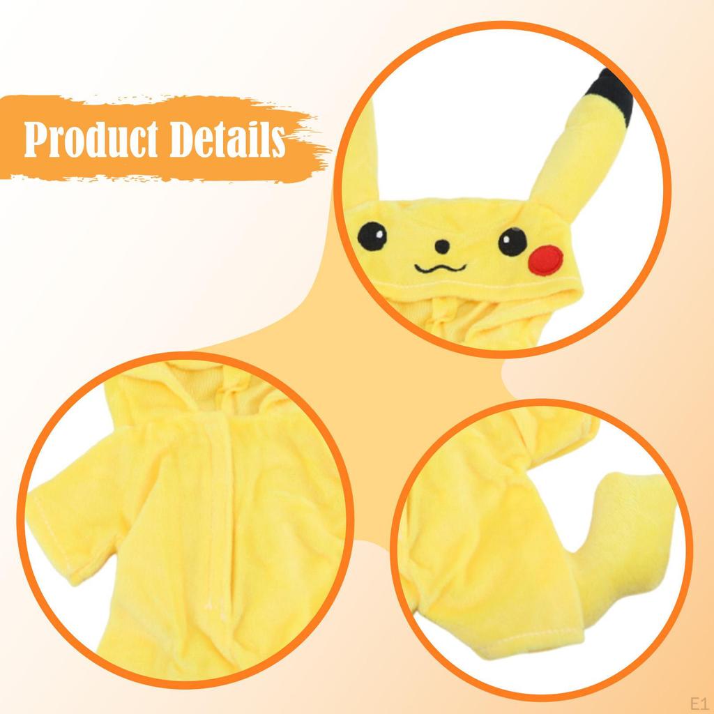 25cm Doll Clothes Cartoon Detachable Bodysuit for Party Favor Gift Role Play