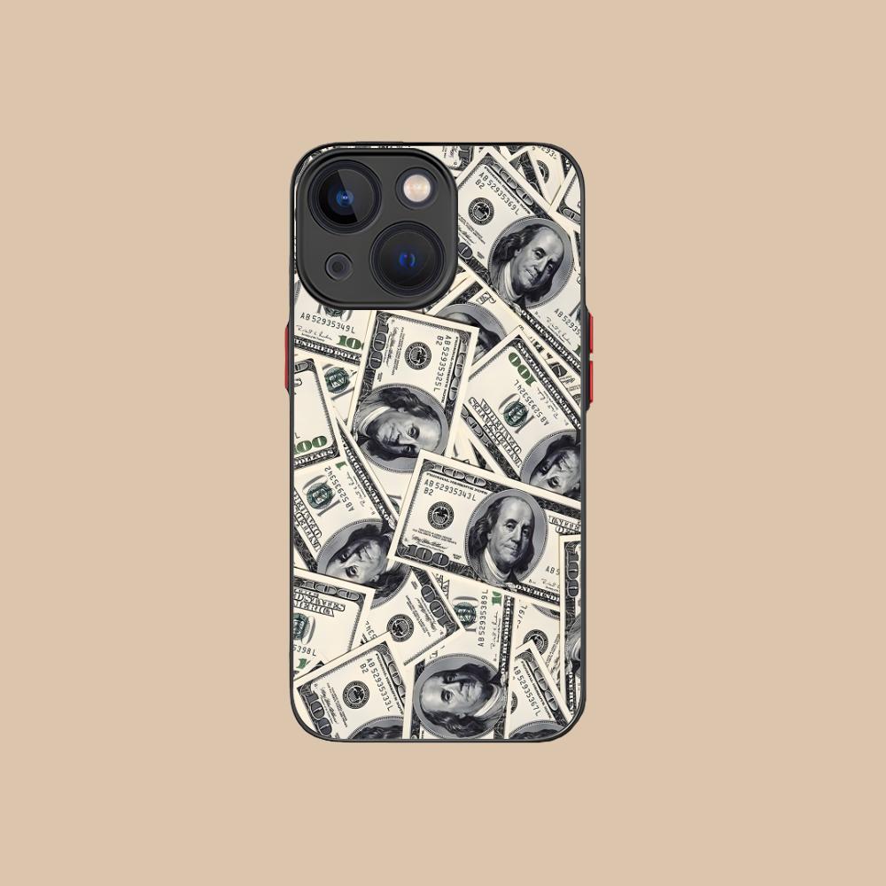 

USD Dollar Silicone Mobile Phone Case for iPhone 17 16 15 14 13 12 11 X XR XS Air Pro Max Plus Mini Colorful Cover iPhone XS Max