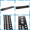 3-Piece Men's Punk Leather Bracelet Set: Multi-Layer Chain & Rivet Style