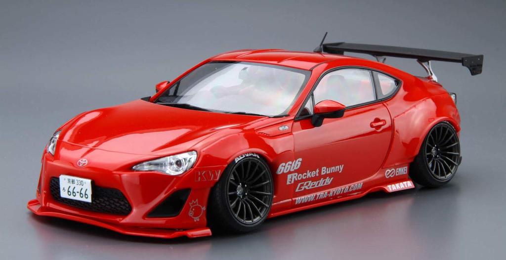 Aoshima Bunka Kyozai The Tuned Car Series 1 Toyota ZN6 TOYOTA86 GREDDY ROCKET BUNNY ENKEI Plastic Model (AOSHIMA) 1/24 No. '12 & Ver.