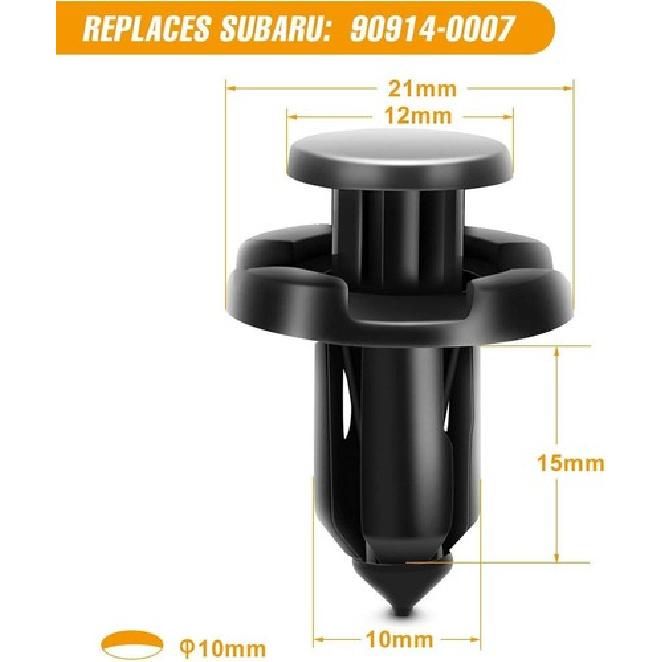 100PCS 7mm 8mm 10mm Compatible Push Type Retainer Fasteners Rivets Clips OEM
