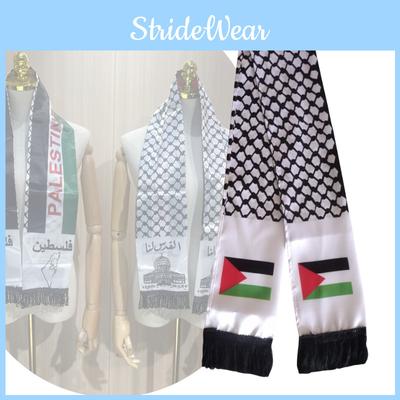 Palästina Gaza Unterstützungsflagge Druck Polyester Schal Fächer Fußball Geschenk Souvenir
