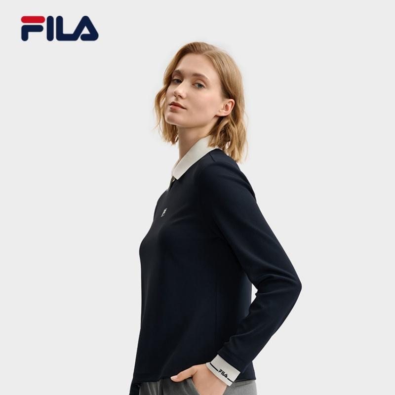 Fila Emerald Fashion Simple Classic Comfortable Long Sleeve T-Shirt Women Tops F11W544203FNV