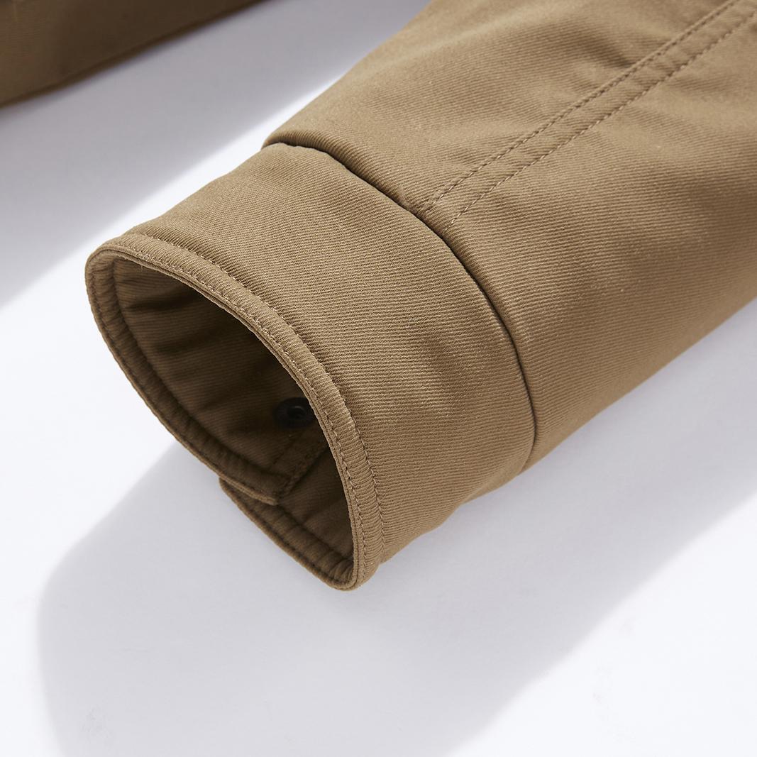 Зимнее водонепроницаемое теплое утолщенное пальто из искусственной овечьей шерсти — фото 7