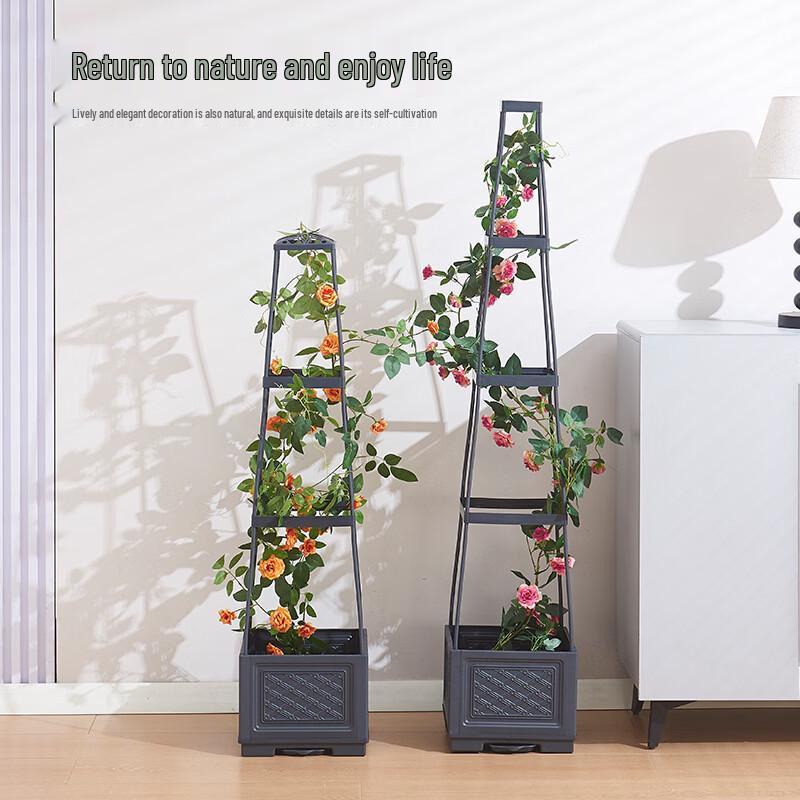 Hualongdun Rolling Trellis Planter Box