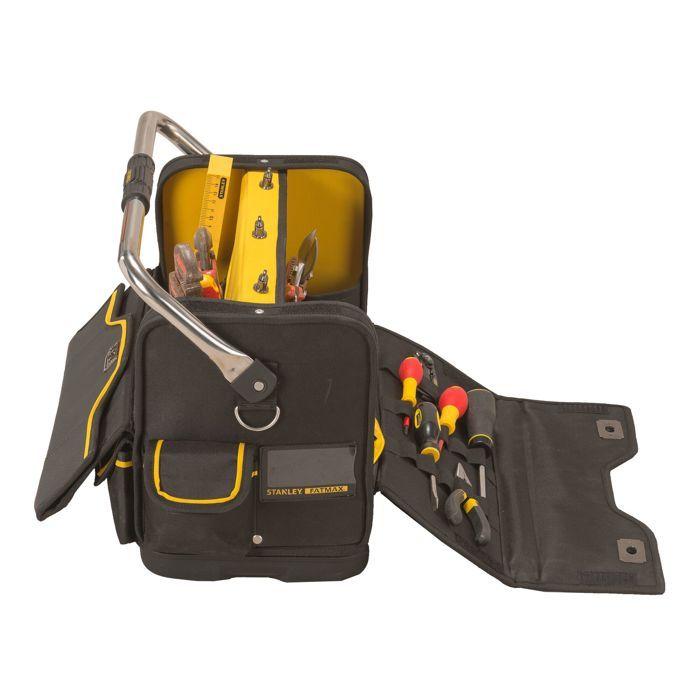 Sac porte-outils - STANLEY - Fatmax FMST1-70719 - S'ouvre entièrement - Base en polypropylène - Noir