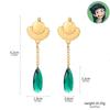 Anime Pharmacy Girl's Whispering Cat Cos Earrings Necklace Cat Same Style No Need For Ear Piercing Ear Clip Necklace Set Jewelry