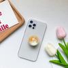 Wind Paste Type Laser Debris Crystal Ball Mobile Phone Holder Back Paste Retractable Airbag Stable Portable Niche