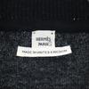 Hermes Cashmere 100% Short Sleeve Sweater 34/S Black PARIS Knit Women Used