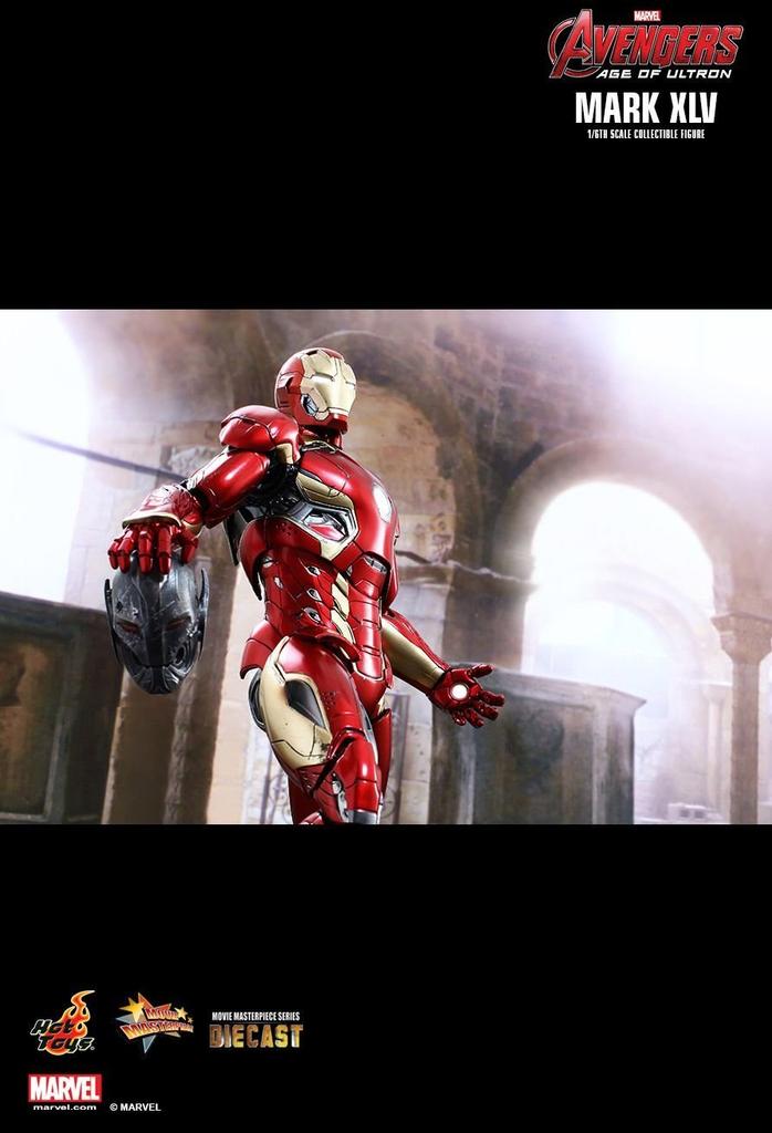 Filmové mistrovské dílo DIECAST of Ultron Iron Man Mark 45 malovaná pohyblivá figurka Avengers/Věk 1/6 litý pod tlakem MMS300-D11