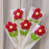 Knitting Wool Crochet Flower Bouquet Handmade Artificial Flower  Valentine's Day