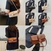 Chic Vintage Aesthetic Handbag For Women Elegant Solid Color Shoulder Bag