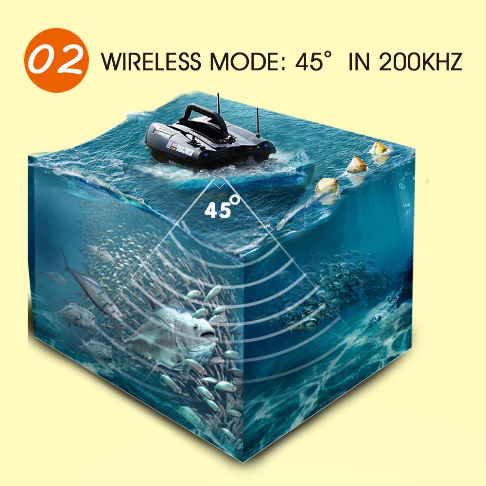 Leqi Wireless Sonar Fish Finder with 300m Long-Distance Detection