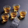 Japanese Crystal Glass Kung Fu Tea Cup with Gold Painting - Small Tasting Bowl