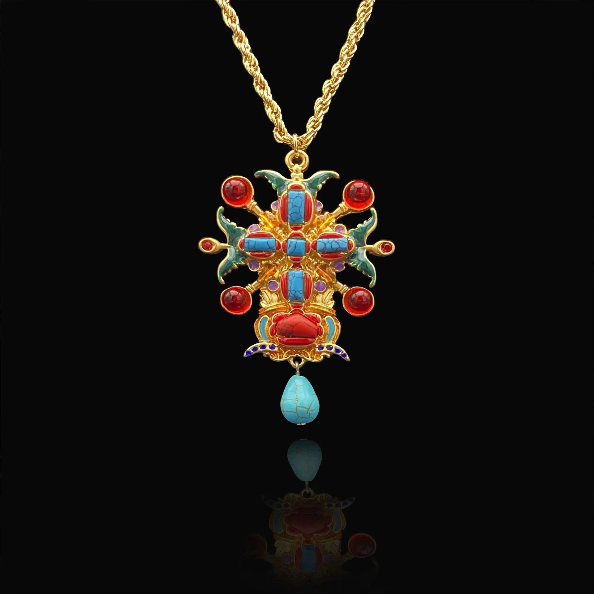 

Уникальный дизайн в европейском и американском стиле, сочетание цветов смелой формы, привлекательное, универсальное стильное ожерелье