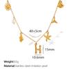 New Arrival Gold Boho Ocean Conch Starfish Shell Charm Necklace Stainless Steel A-Z Alphabet Initial Letter Beach Necklace Women