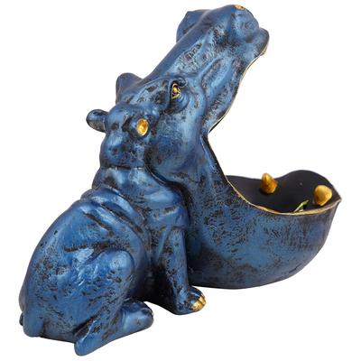 Angry Hippopotamus Mouth Open Face Sculpture Polyresin Showpiece for Home Decor or Best for Put Any Type Products