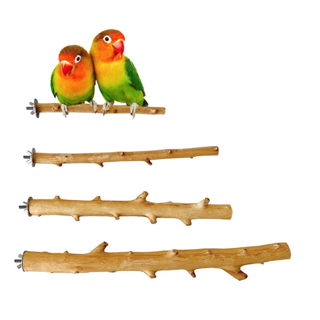 Parrots Grinding Scratcher Perch Stands Birds Stand Natural Wood Stick Grinding Branch Paw Climbing Standing