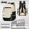 Jeep Unisex Lightweight Large Capacity School Backpack with Spine Protection