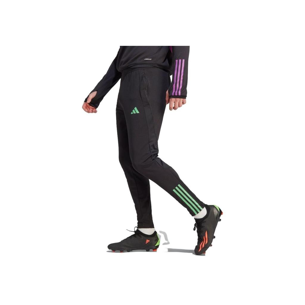 adidas Striped Straight Leg Knitted Sports Pants Men Bottoms Black IB1543