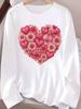 (Asian Size) Long Sleeve T-shirts Casual Clothing Women butterfly cute o-neck Print T Shirt autumn winter spring Fashion Top Graphic Tee