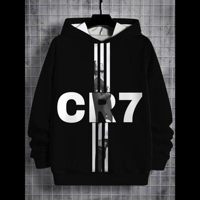 3D Print Football Player All Seasons Children Casual R-Ronaldos Sweatshirt Cool Pullover Top C-CR7