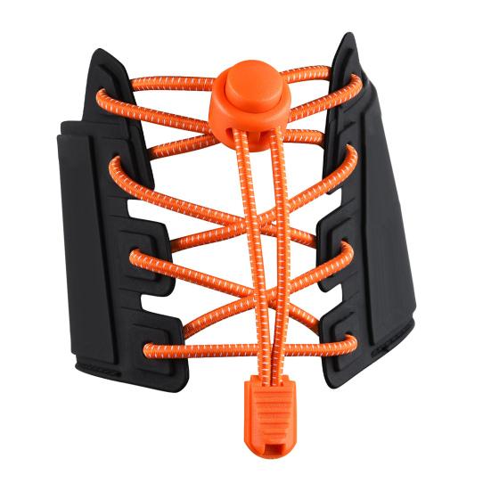 1 Set No Tie Shoelaces Elastic Heavy Duty Lock Adjustable Multi-colored Kids Adults