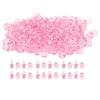 200Pcs Acrylic Pacifier Baby Nipples Baptism Birthday Gift Mini Decoration AccessoriesPink