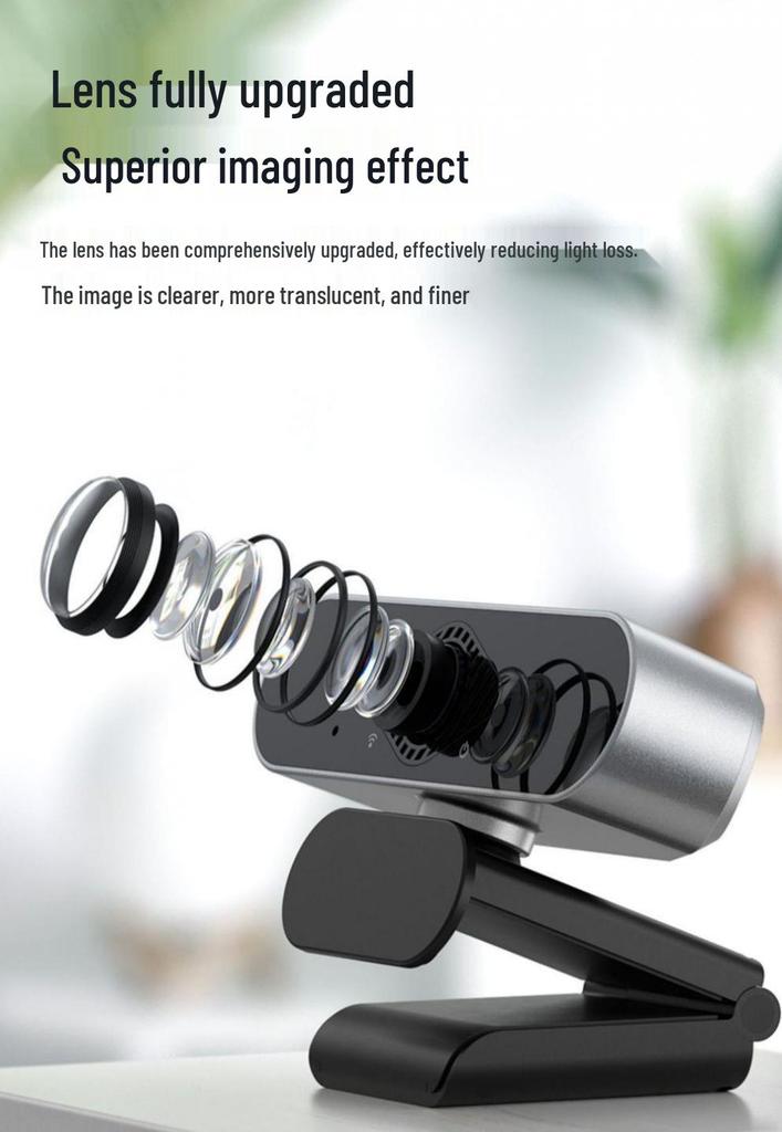 HD Webcam for Online Classes, Exams, Streaming, or Home Use on Desktop & Laptop