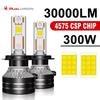 Dualvision H7 Led Canbus Car Headlight Bulbs 300W 30000LM H4 Led Light H9 H11 HB3 9005 HB4 9006 H1 9012 HIR2 LED 6000K Fog Lamps