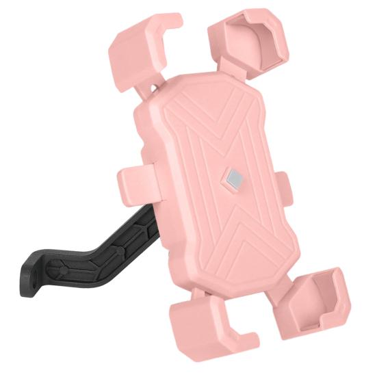 Fietstelefoonhouder Schokbestendige bevestigingsclip met antislip vier klauwen Klemarm Elektrische fiets Mobiele telefoonhouder Navigatiesteunbeugel