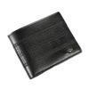 Men's Wallet Men's Short Wallet Solid Color Fashionable Embossed Horizontal Soft Leather Clip Large Capacity Multi Card Wallet