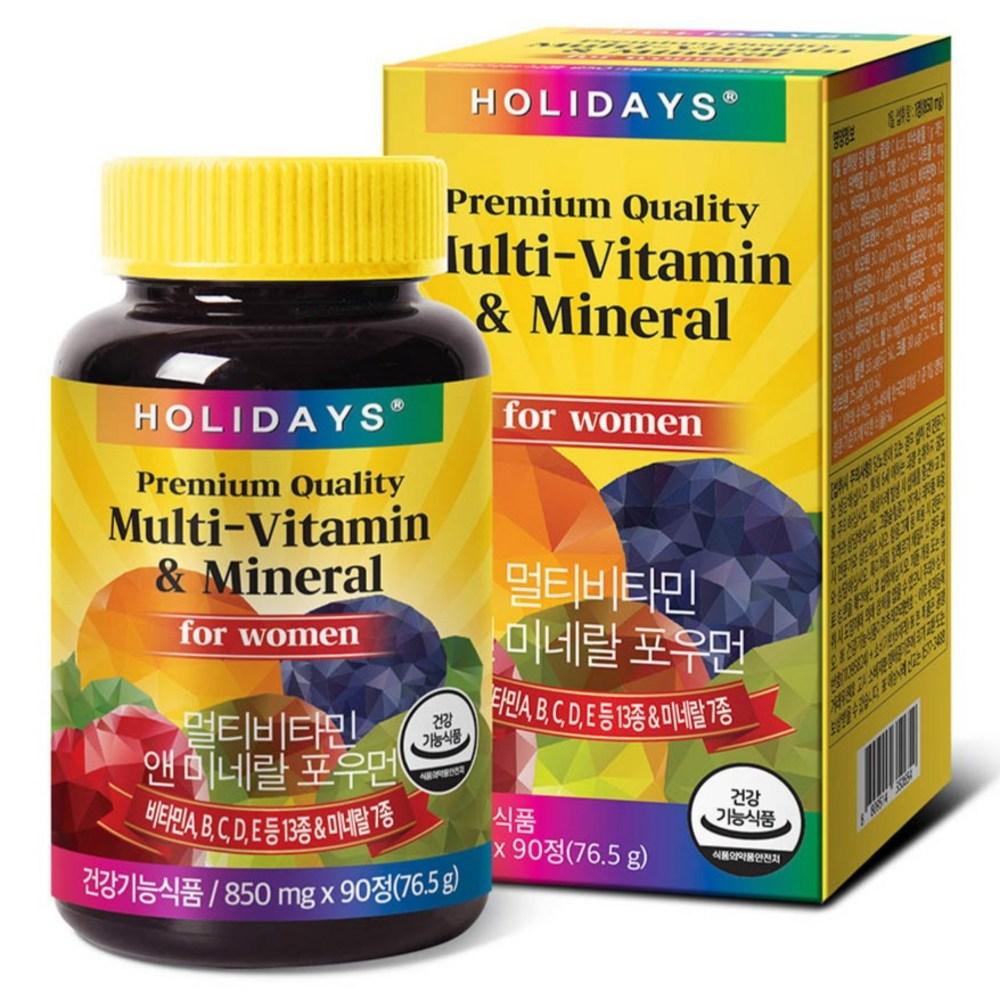 Holidays Multivitamin & Mineral for Women 90 Tablets 1 Pcs