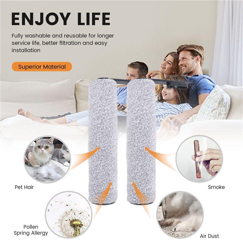 A84X-Roller Brush And HEPA Filter For Tineco Floor ONE S5 & S5 PRO Cordless Wet Dry Vacuum Cleaner Replacement Accessories Kit